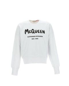 Alexander McQueen Graffiti Oversized Sweatshirt
