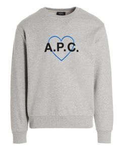A.P.C. Logo-Printed Crewneck Sweatshirt