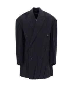 Balenciaga Double-Breasted Long-Sleeved Coat