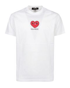 Dsquared2 Logo Heart Printed T-Shirt