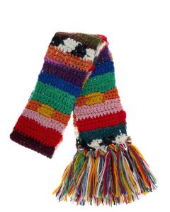 Dsquared2 Logo Plaque Fringed Scarf