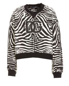 Dolce & Gabbana Zebra-Print Crewneck Sweatshirt