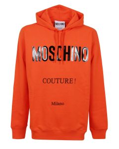 Moschino Logo-Printed Drawstring Hoodie