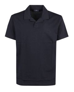 Fay Logo Embroidered Short Sleeved Polo Shirt
