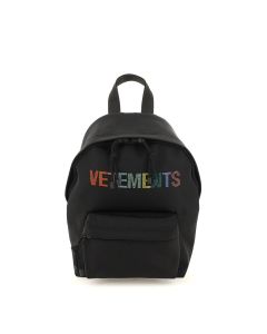 Vetements Logo Embellished Zipped Backpack