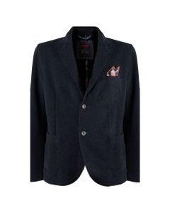 Bob Soft Navy Blue Single-breasted Jacket