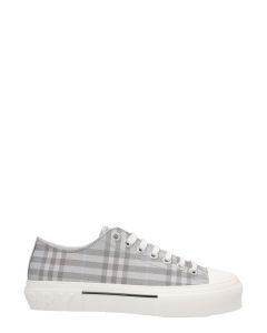 Burberry Checked Lace-Up Sneakers