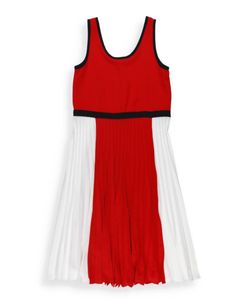 Tommy Hilfiger Color-Block Pleated Sleeveless Dress