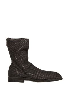 Guidi Braided Back-Zip Boots