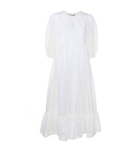 Cotton Dress With Embroidered Details