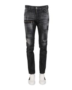 Dsquared2 Zip Pocket Detailed Ripped Jeans