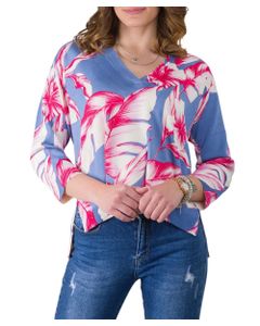 TWINSET Floral-Printed V-Neck Top