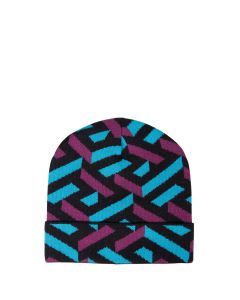 Versace Monogram Knitted Bucket Hat