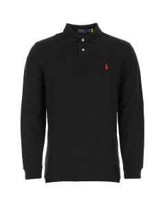 Polo Ralph Lauren Logo Embroidered Long-Sleeved Polo Shirt