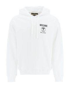 Moschino Logo Printed Long-Sleeved Hoodie