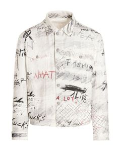 'graffiti' Denim Jacket