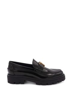 Tod's Timeless Logo-Plaque Loafers
