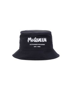 Alexander McQueen Logo Printed Bucket Hat