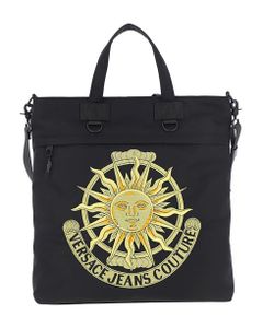 Versace Jeans Couture Fabric Tote With Embroidered Logo Detail