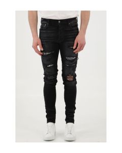 Black Hibiscus Jeans