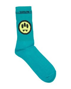 Turquoise Socks With Logo