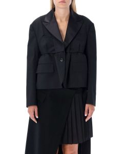 Sacai Panelled Suiting Cropped Jacket