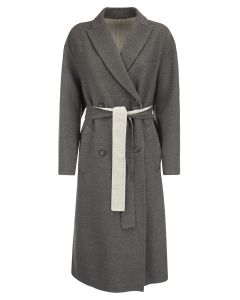 Brunello Cucinelli Double-Breasted Belted Coat