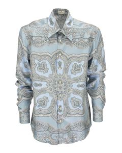 Paisley print silk shirt