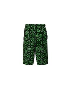 Fleece Shorts With All-over Anagram Motif