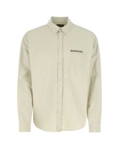 Balenciaga Logo Embroidered Buttoned Shirt