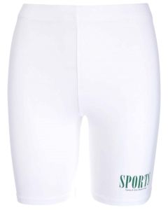 Sporty & Rich Logo Printed Biker Shorts