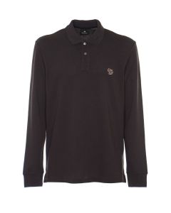 PS Paul Smith Logo Detailed Long-Sleeved Polo Shirt
