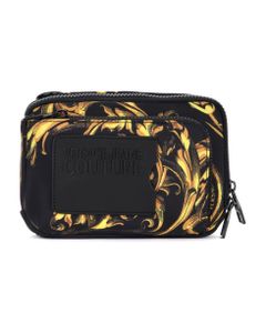 Versace Jeans Couture Black Bag With Baroque Print