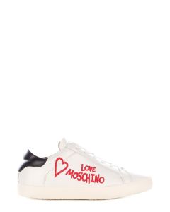 Love Moschino Logo Printed Lace-Up Sneakers