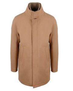 Herno High-Neck Single-Breasted Coat