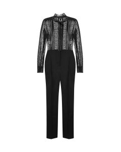 Pinko Lace Detailed Tailored Jumpsuit