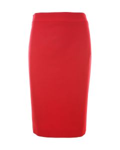 Emporio Armani High Waist Rear Slit Pencil Skirt