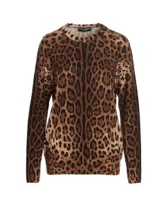 Dolce & Gabbana Animal Print Knit Sweater