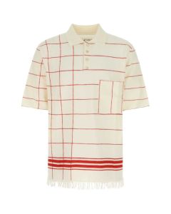 Maison Margiela Striped Short-Sleeved Polo Shirt