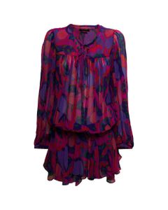 Isabel Marant Woman's Amezio Multicolor Silk Dress