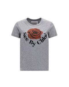 See By Chloé Logo-Printed Crewneck T-Shirt