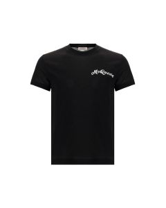 Alexander McQueen Logo Embroidered T-Shirt
