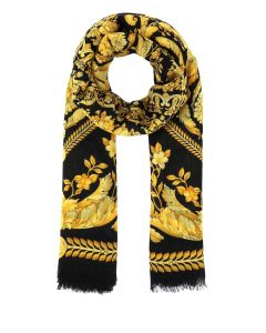 Versace Baroque Pattern Knitted Scarf