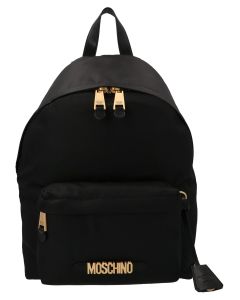 Moschino Logo Plaque Backpack