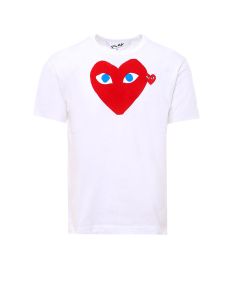 Comme Des GarÇons Play Heart Motif T-Shirt