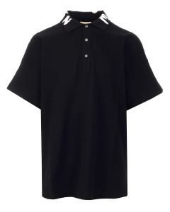 Alexander McQueen Logo Printed Short-Sleeved Polo Shirt
