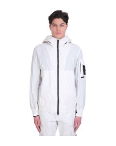Casual Jacket In White Polyamide