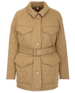 Burberry Quilted Belted Waist Field Jacket