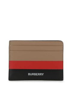 Burberry Logo Embossed Color-Block Cardholder