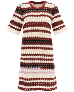 Marni Stripe Knit Crewneck Dress